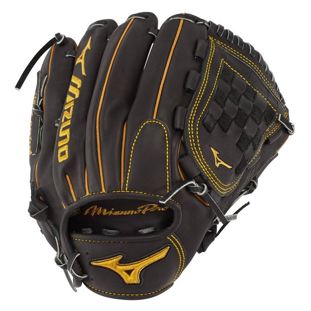 Womens Mizuno Pro Pitcher’s 12" - Deep Pocket Baseball Gloves Black Philippines (UBPATV735)